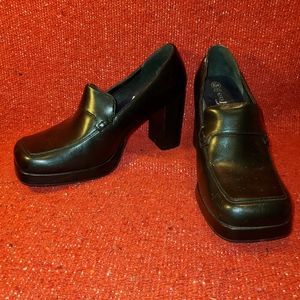 Vintage 90's Square Toed Platform Shoe